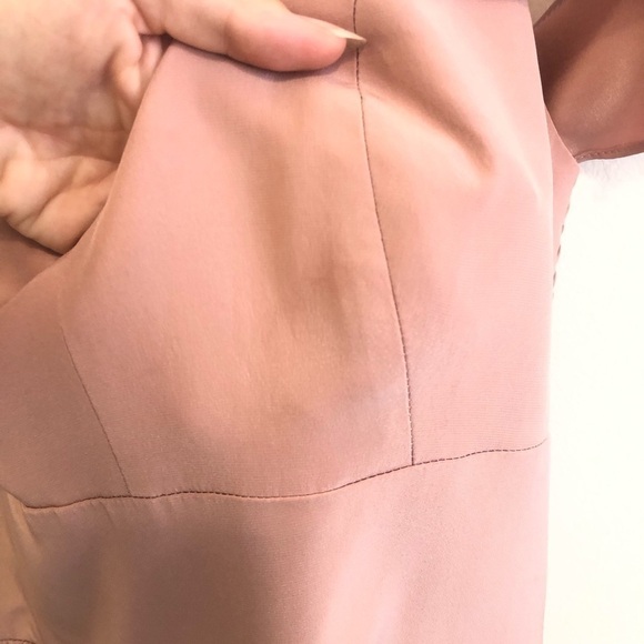Amanda Uprichard Wren Silk Blush Pink Maxi Dress M - Picture 14 of 15